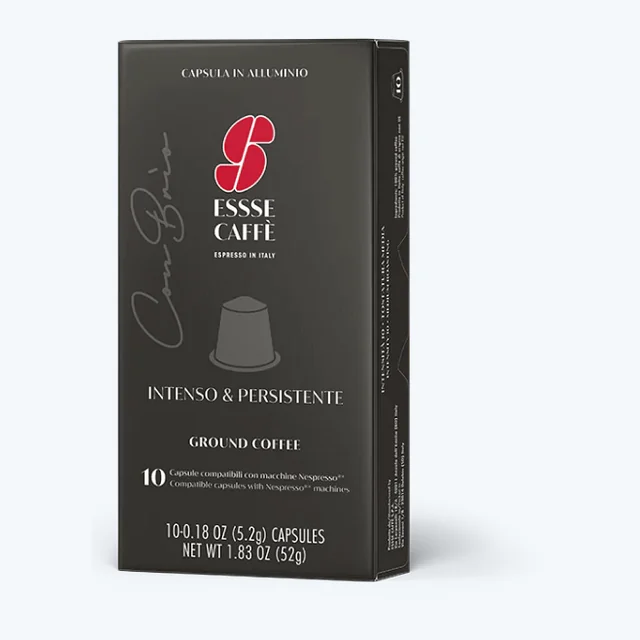 Essse Caffe - Con Brio Aluminum Capsules - 10/Box - Compatible with Nespresso® Machines