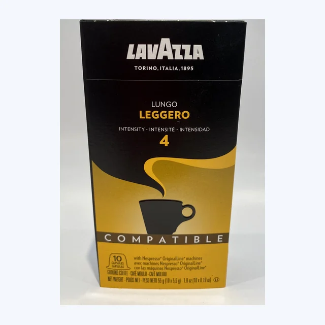 Lavazza - Lungo - Espresso Capsules - 10/Bag (Intensity 4) - Compatible with Nespresso® Machines