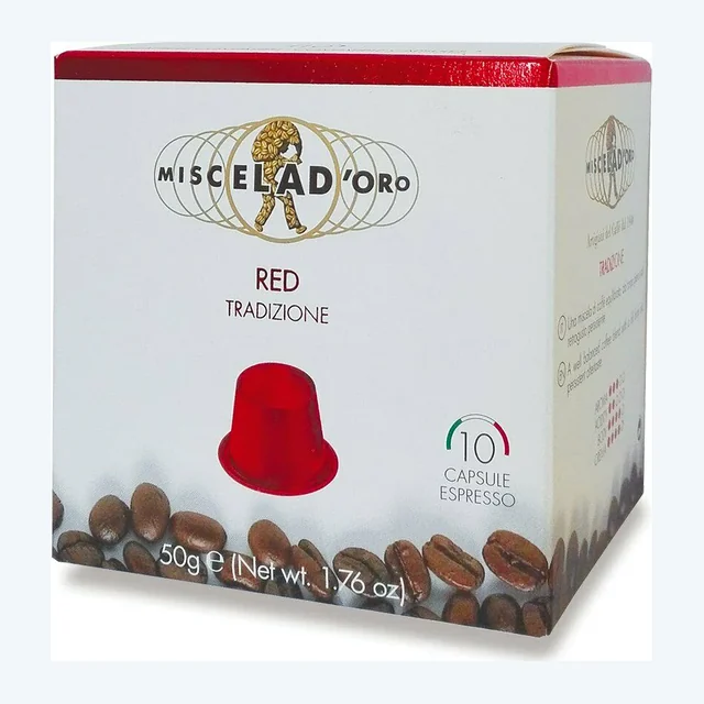 Miscela d'Oro Espresso Tradizione Capsules - 10/Bag - Compatible with Nespresso® Machines