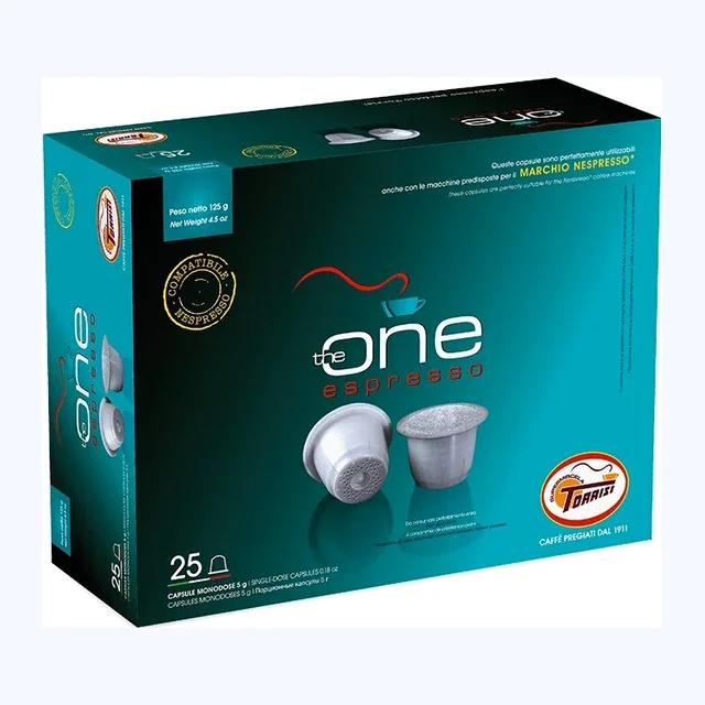 Torrisi Espresso Capsules - Box of 25 - Compatible with Nespresso® Machines