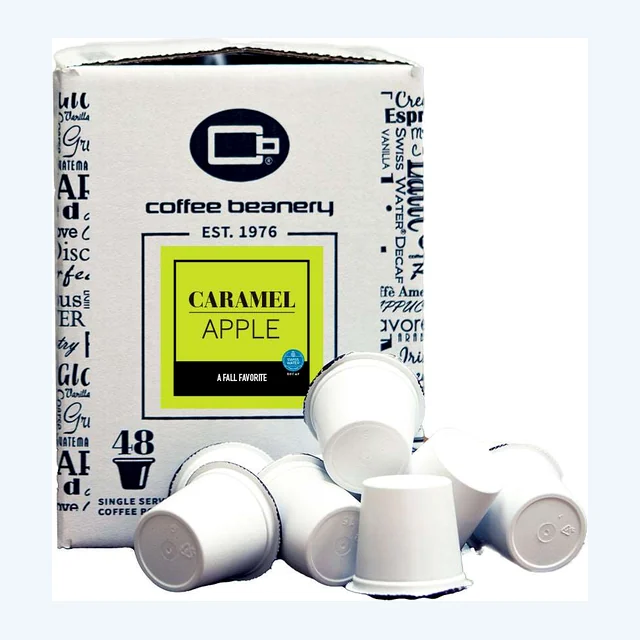 2 left! Caramel Apple Flavored Swiss Water Process Decaf Coffee Pods | Last Chance