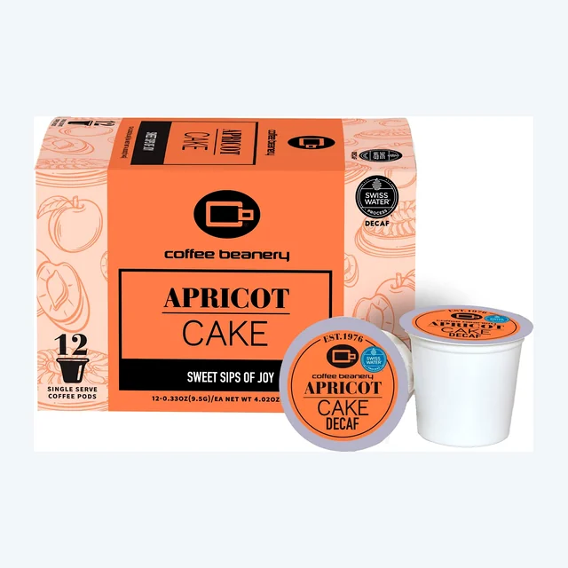 Apricot Cake Flavored Decaf Coffee Pods