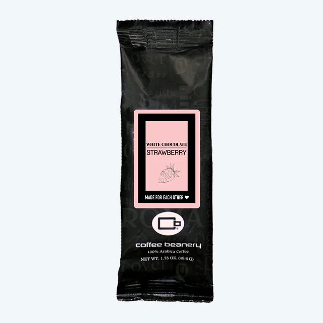 White Chocolate Strawberry Flavored Coffee | 1.75 oz One Pot Sampler