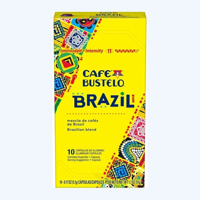 Cafe Bustelo Brazil, Box of 10 Nespresso Capsules