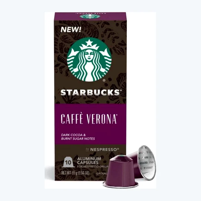 Starbucks Caffe Verona, Box of 10 Nespresso Capsules
