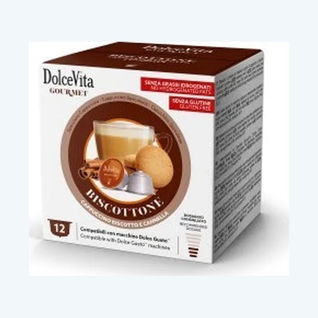 Bevande Dolce Vita Compatibile Dolce Gusto Biscottone 12pz