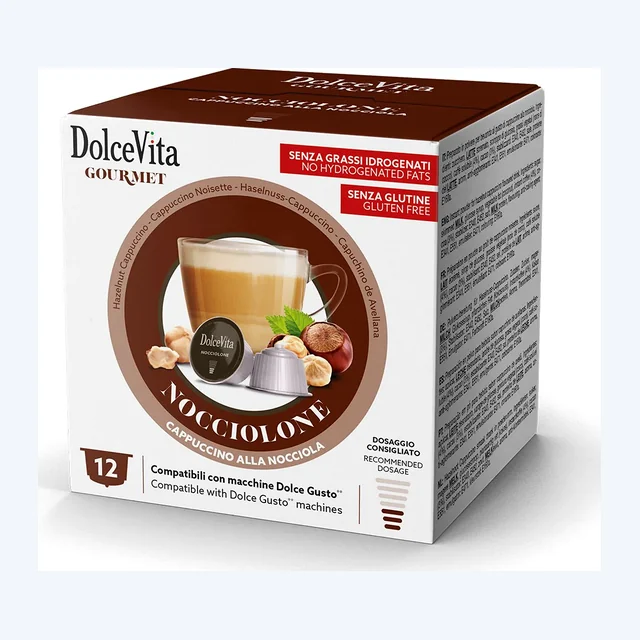 Bevande Dolce Vita Compatibile Dolce Gusto Nocciolone 12pz