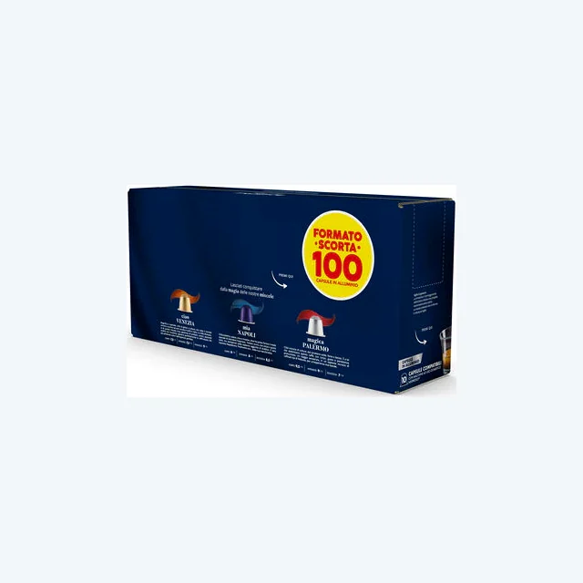 Caffe Borbone Compatibile Alluminio Nespresso Napoli 100pz