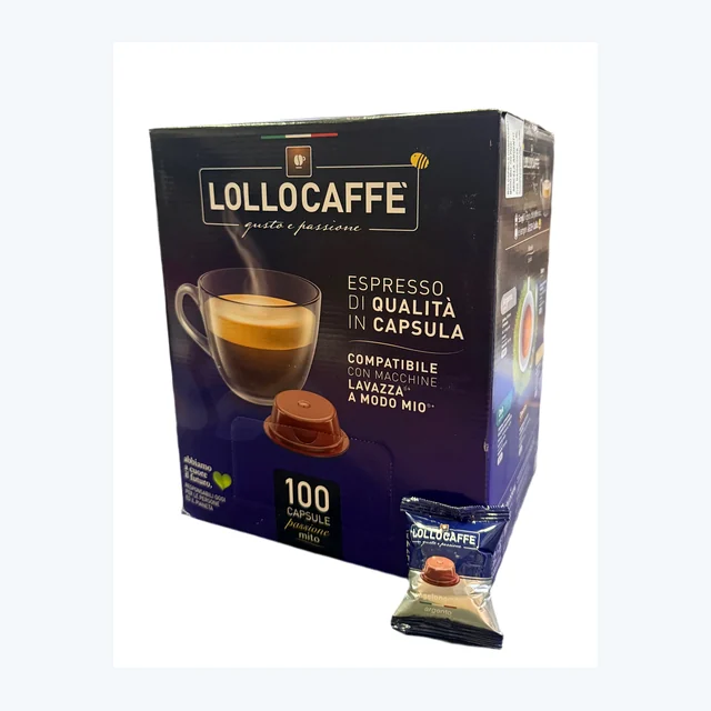 Lollo Caffe Compatibile Lavazza A Modo Mio Argento 100pz