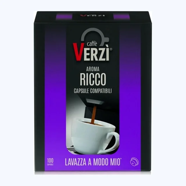 Verzi Caffe Compatibile Lavazza A Modo Mio Ricco 100pz