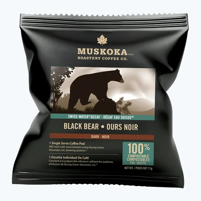 Individual Black Bear Decaf Pods - Wholesale
