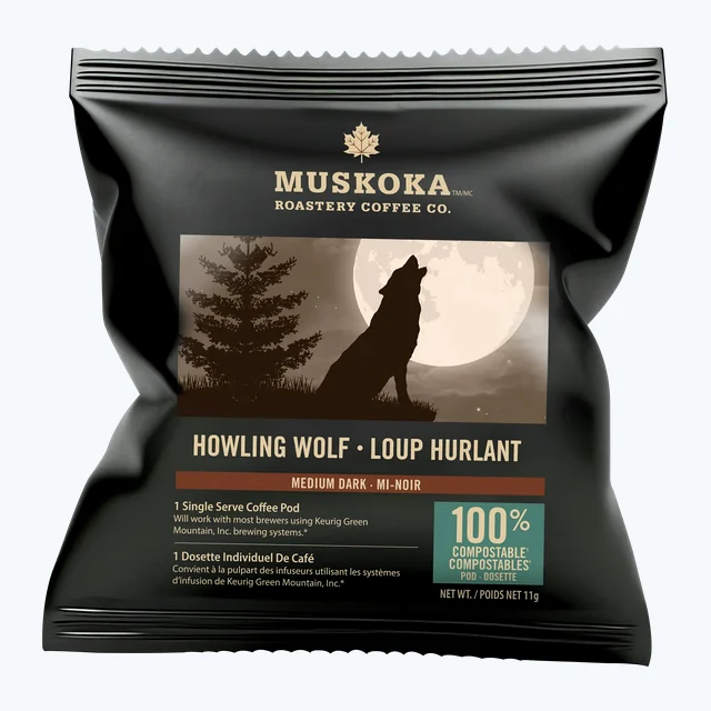 Individually Wrapped Howling Wolf