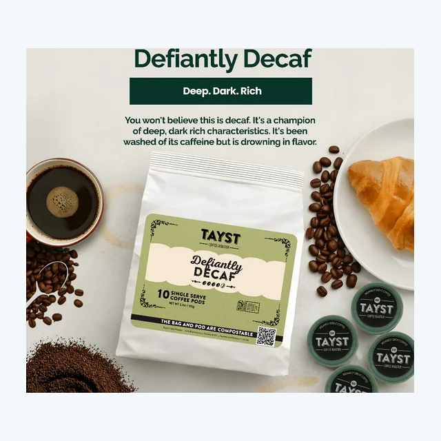 Defiantly Decaf Coffee Pods
