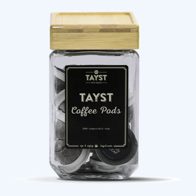 Tayst Pods Coffee Jar - Bamboo