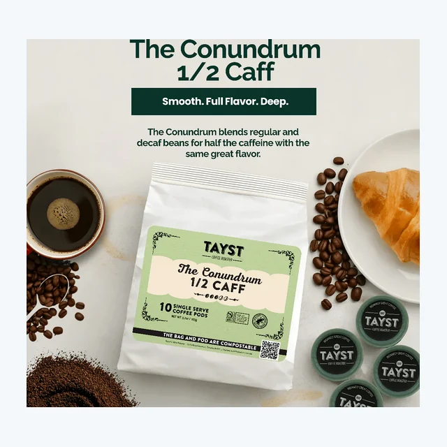 The Conundrum Half-Caff Coffee Pods